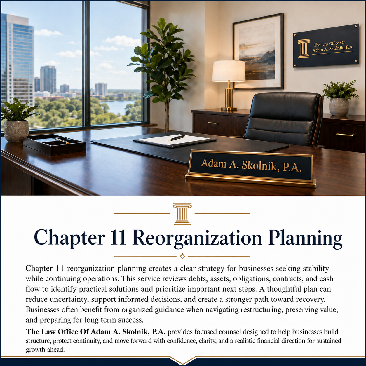 Chapter 11 business reorganization and debt restructuring in Deerfield Beach